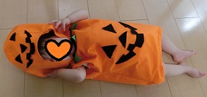 ハロウィン　かぼちゃ帽子　赤ちゃん　手作り