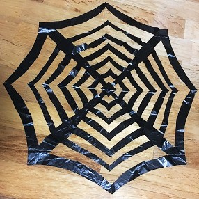 蜘蛛の巣　ゴミ袋　手作り