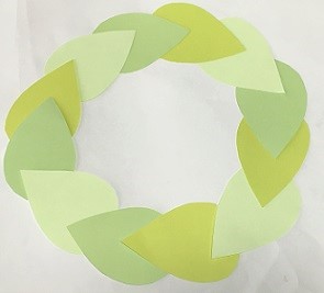 クリスマスリース 画用紙 工作