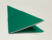 折り紙　クリスマスリース　簡単な作り方