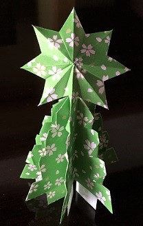 折り紙の立体クリスマスツリー　作り方
