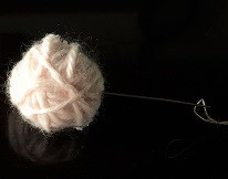 毛糸のクリスマスガーランド　作る方法