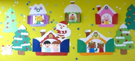 クリスマス　壁画　幼稚園