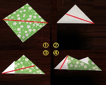 折り紙リース　折り方　簡単
