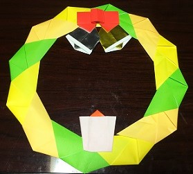 クリスマスリース 折り紙の簡単な折り方 作り方 画用紙も紹介 なんでも情報発信局