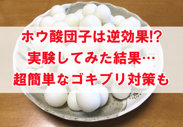 ホウ酸団子が逆効果な理由 ゴキブリを完全駆除する簡単な方法は なんでも情報発信局