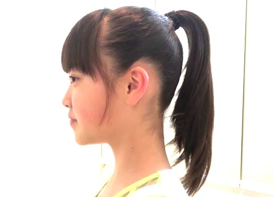 自分でセットできるポニーテール